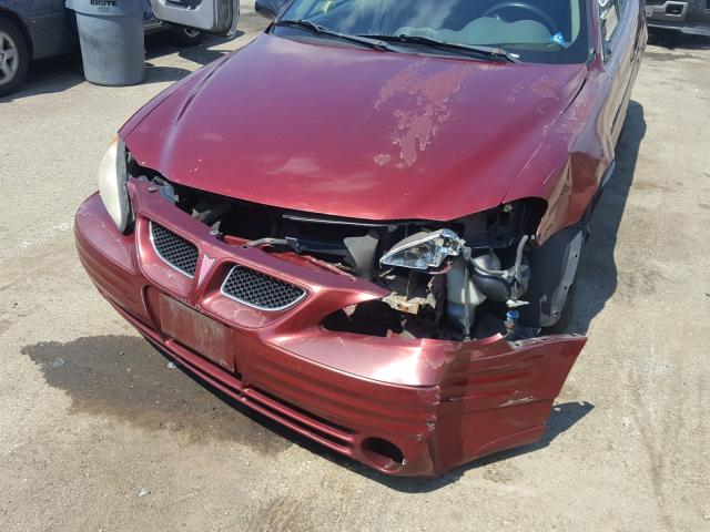 1G2NF52E51M655165 - 2001 PONTIAC GRAND AM S Bordo foto 9