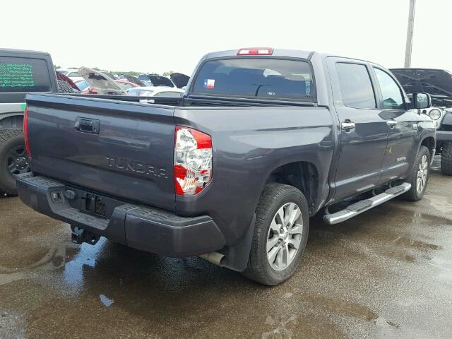 5TFFW5F11GX205818 - 2016 TOYOTA TUNDRA CRE GRAY photo 4