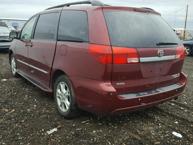 5TDBA22C84S009329 - 2004 TOYOTA SIENNA XLE MAROON photo 3