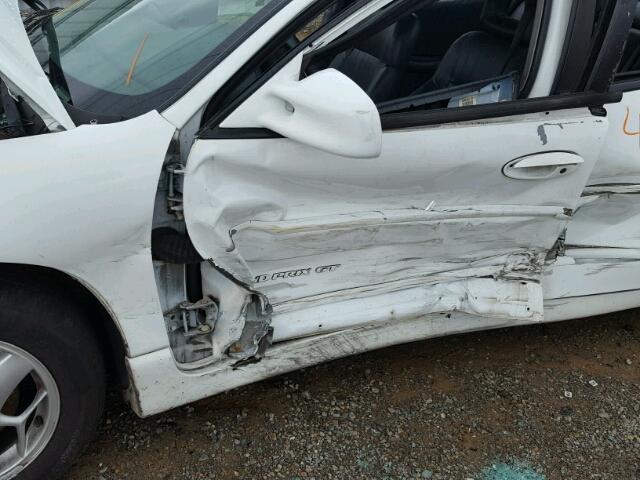 1G2WP52K91F121324 - 2001 PONTIAC GRAND PRIX WHITE photo 10