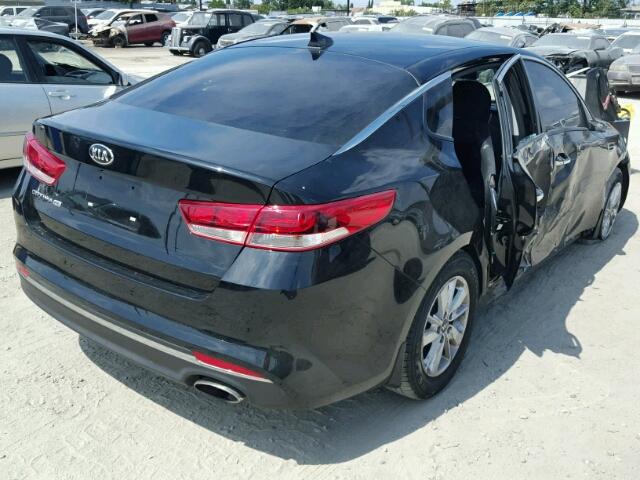 5XXGT4L38GG114274 - 2016 KIA OPTIMA LX BLACK photo 4