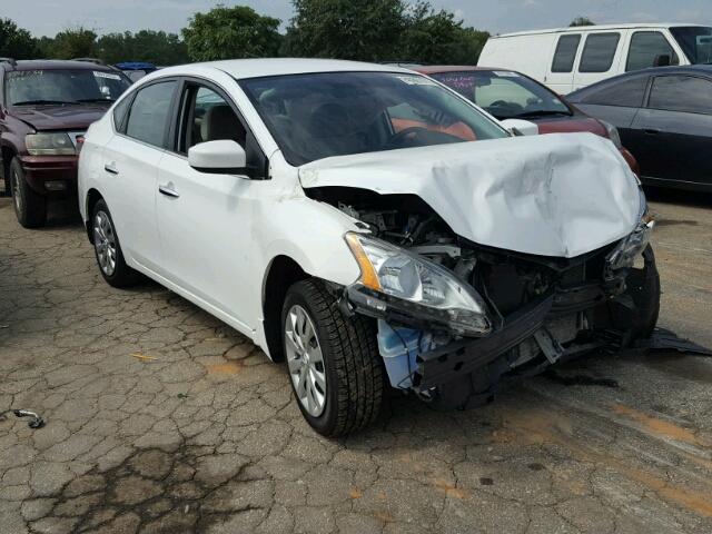 3N1AB7AP0FY227175 - 2015 NISSAN SENTRA WHITE photo 1