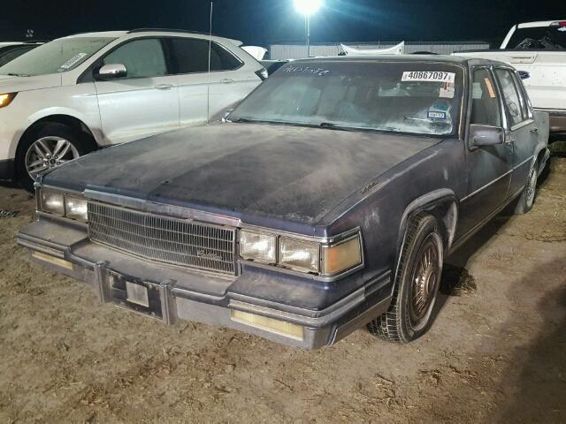 1G6CB6981F4230444 - 1985 CADILLAC FLEETWOOD GRAY photo 2