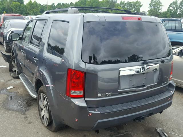 5FNYF4H25AB011867 - 2010 HONDA PILOT LX CHARCOAL photo 3