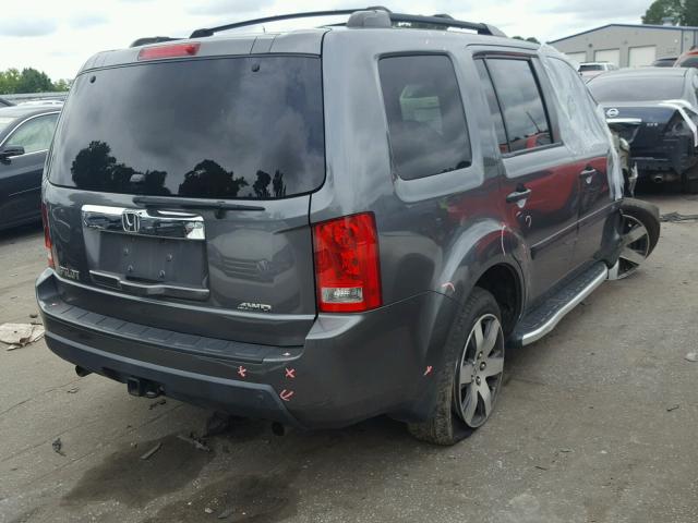 5FNYF4H25AB011867 - 2010 HONDA PILOT LX CHARCOAL photo 4