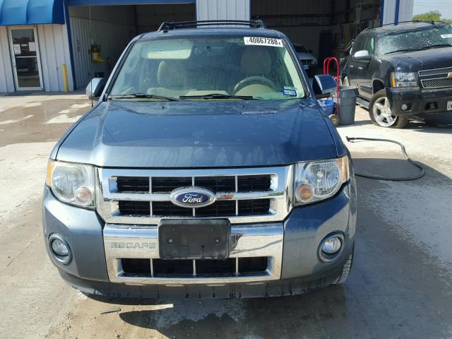 1FMCU0EG7BKA81122 - 2011 FORD ESCAPE LIM BLUE photo 9