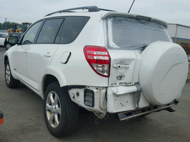 2T3BF31VX9W022907 - 2009 TOYOTA RAV4 LIMIT WHITE photo 3