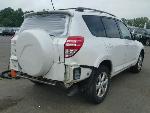 2T3BF31VX9W022907 - 2009 TOYOTA RAV4 LIMIT WHITE photo 4