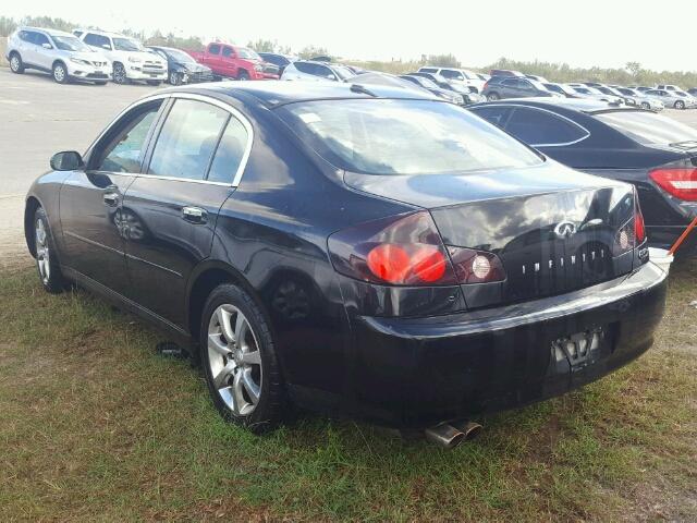 JNKCV51FX5M308421 - 2005 INFINITI G35 BLACK photo 3