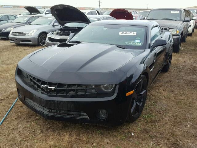 2G1FE1E39C9208871 - 2012 CHEVROLET CAMARO LS BLACK photo 2