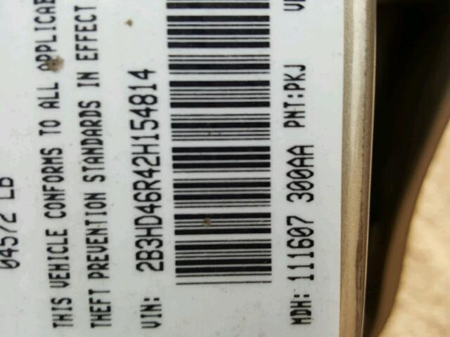 2B3HD46R42H154814 - 2002 DODGE INTREPID S 金色 照片 10