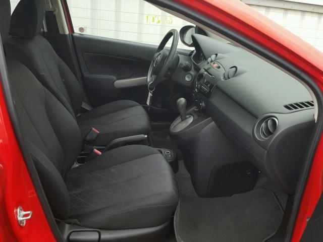 JM1DE1KY9E0174779 - 2014 MAZDA MAZDA2 SPO RED photo 5