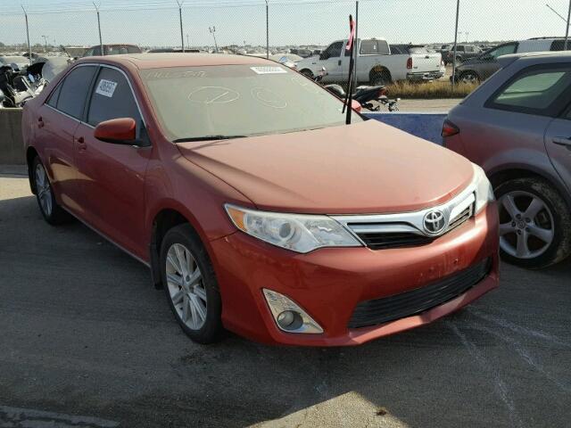 4T4BF1FK5ER353499 - 2014 TOYOTA CAMRY RED photo 1