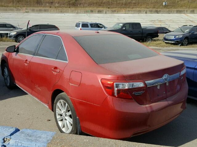 4T4BF1FK5ER353499 - 2014 TOYOTA CAMRY RED photo 3