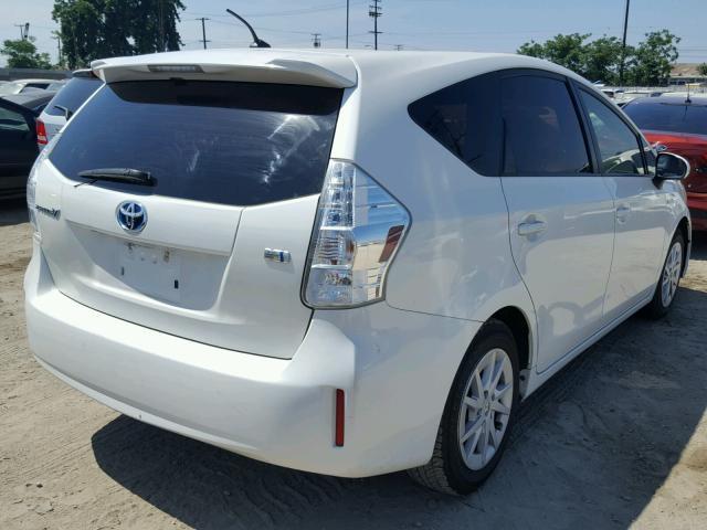 JTDZN3EU9C3162024 - 2012 TOYOTA PRIUS V WHITE photo 4