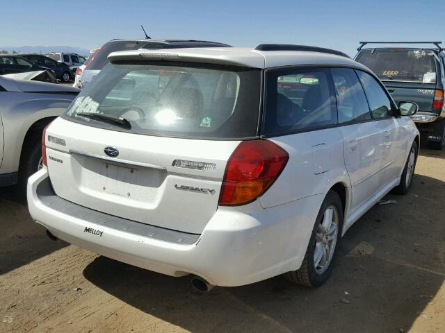 4S3BP626157372289 - 2005 SUBARU LEGACY 2.5 WHITE photo 4