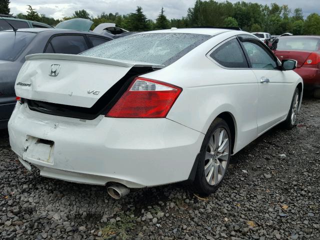 1HGCS22818A801226 - 2008 HONDA ACCORD EXL WHITE photo 4