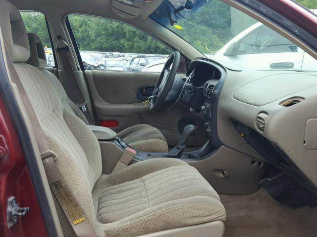 1G2WK52J81F218133 - 2001 PONTIAC GRAND PRIX MAROON photo 5