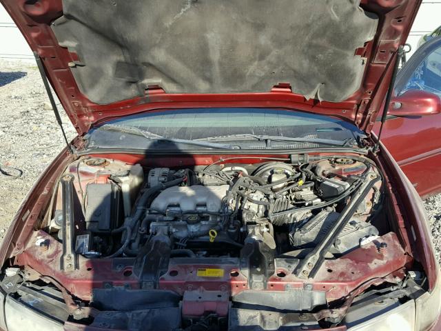 1G2WK52J81F218133 - 2001 PONTIAC GRAND PRIX MAROON photo 7