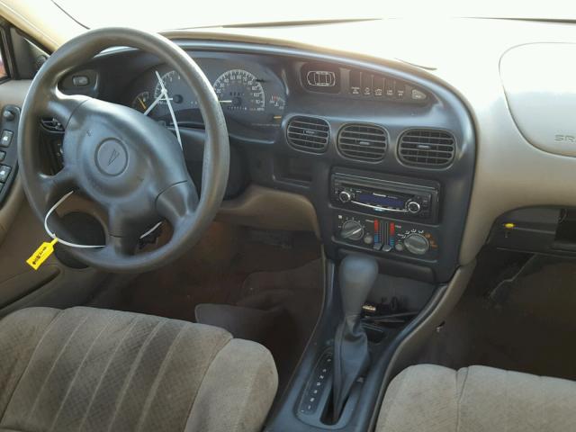 1G2WK52J81F218133 - 2001 PONTIAC GRAND PRIX MAROON photo 9