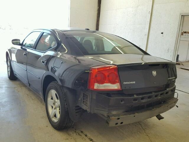 2B3CA3CV7AH301429 - 2010 DODGE CHARGER BLACK photo 3