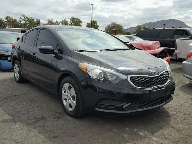 KNAFK4A63G5621421 - 2016 KIA FORTE LX BLACK photo 1