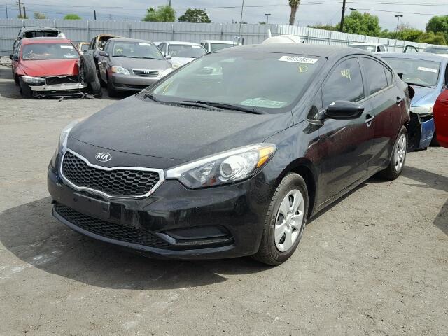 KNAFK4A63G5621421 - 2016 KIA FORTE LX BLACK photo 2