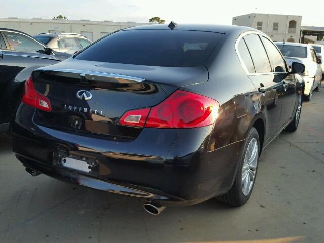 JN1DV6AR9CM861566 - 2012 INFINITI G25 BLACK photo 4