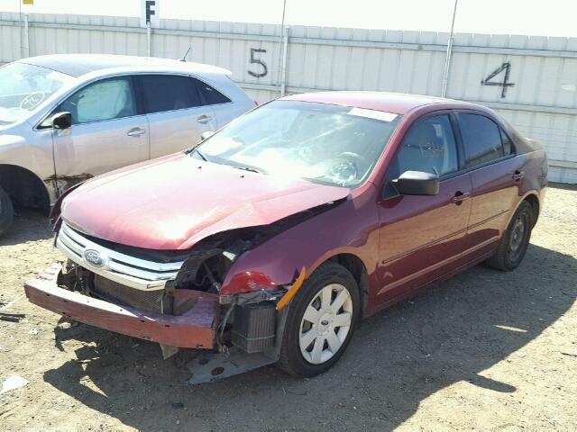 3FAHP06Z17R101813 - 2007 FORD FUSION S BURGUNDY photo 2