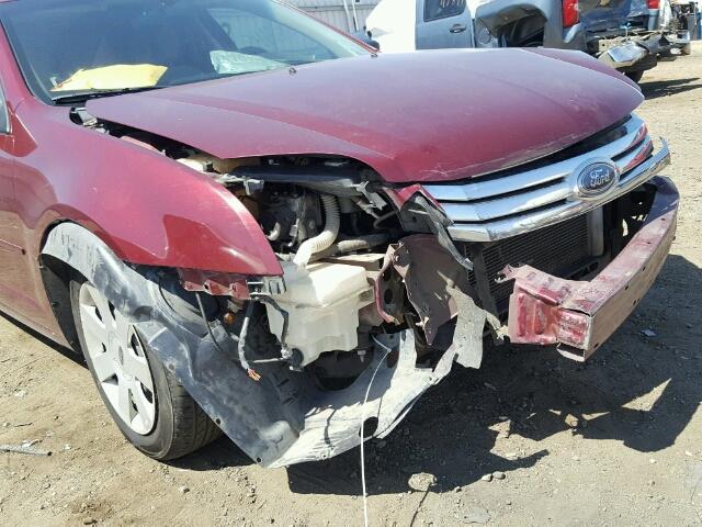 3FAHP06Z17R101813 - 2007 FORD FUSION S BURGUNDY photo 9