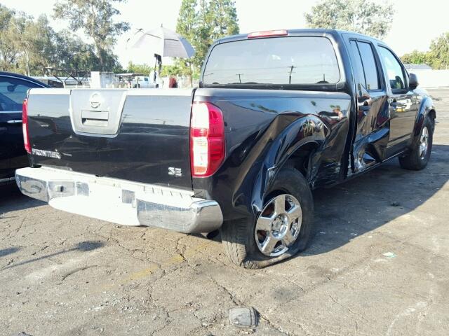 1N6AD09U57C419191 - 2007 NISSAN FRONTIER C BLACK photo 4