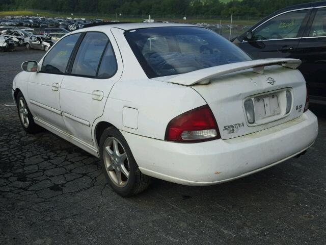 3N1BB51D51L122717 - 2001 NISSAN SENTRA SE WHITE photo 3