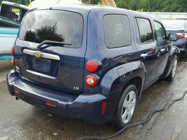 3GNDA13D37S599909 - 2007 CHEVROLET HHR LS BLUE photo 4