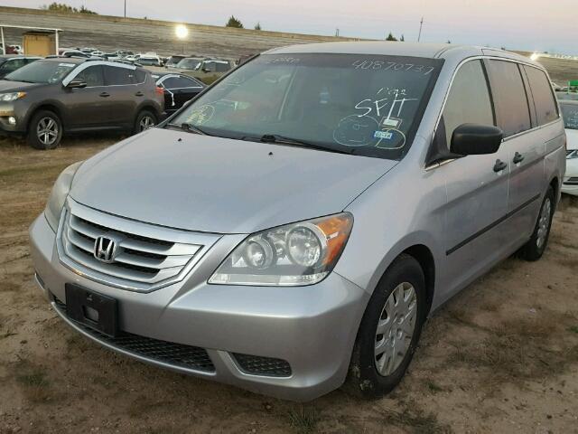 5FNRL3H25AB036369 - 2010 HONDA ODYSSEY LX SILVER photo 2