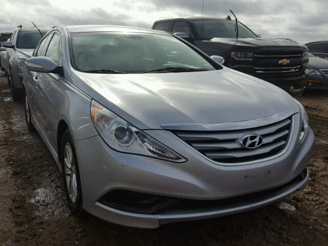 5NPEB4AC5EH913721 - 2014 HYUNDAI SONATA SILVER photo 1