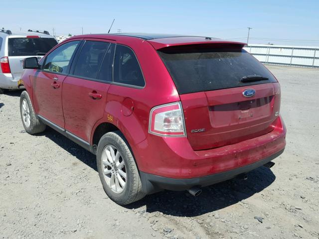 2FMDK49C17BB18949 - 2007 FORD EDGE SEL P RED photo 3