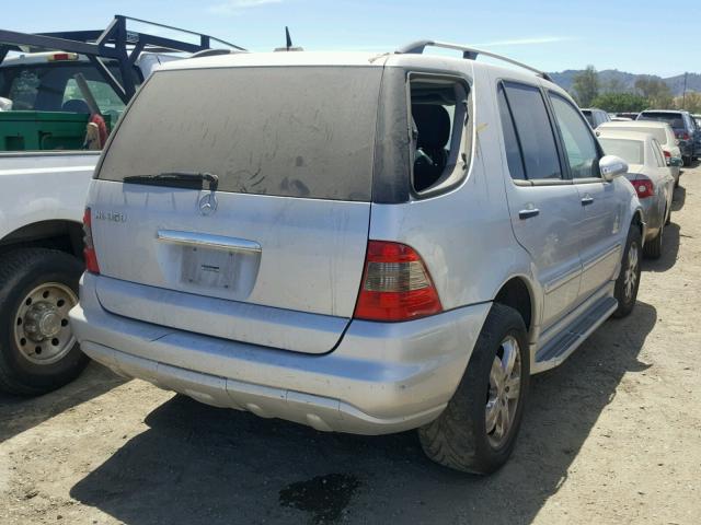 4JGAB57E45A517313 - 2005 MERCEDES-BENZ ML 350 SILVER photo 4