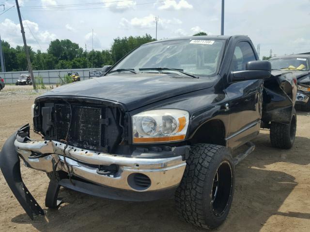 3D7KS26C06G248324 - 2006 DODGE RAM 2500 S BLACK photo 2