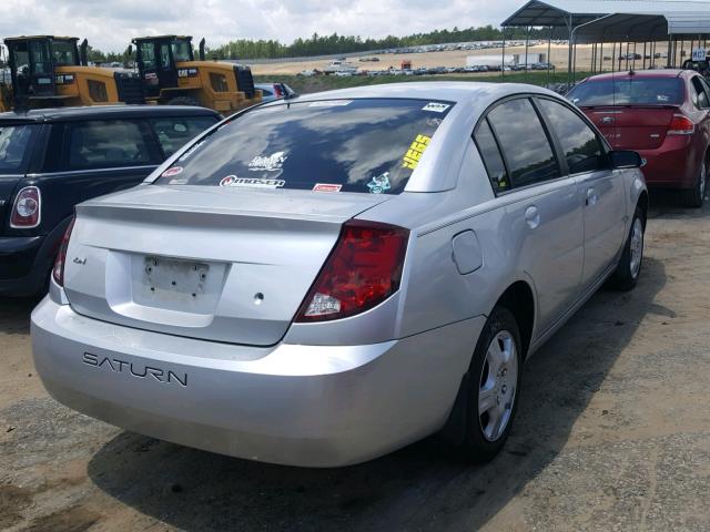 1G8AJ58F77Z183436 - 2007 SATURN ION LEVEL SILVER photo 4