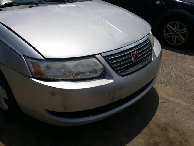 1G8AJ58F77Z183436 - 2007 SATURN ION LEVEL SILVER photo 9