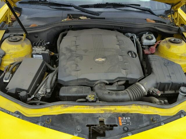 2G1FA1E37E9184259 - 2014 CHEVROLET CAMARO YELLOW photo 7