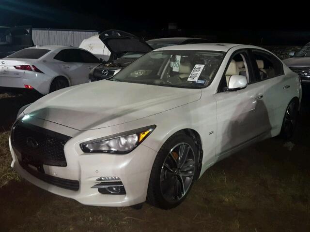 JN1EV7AP9GM303375 - 2016 INFINITI Q50 WHITE photo 2