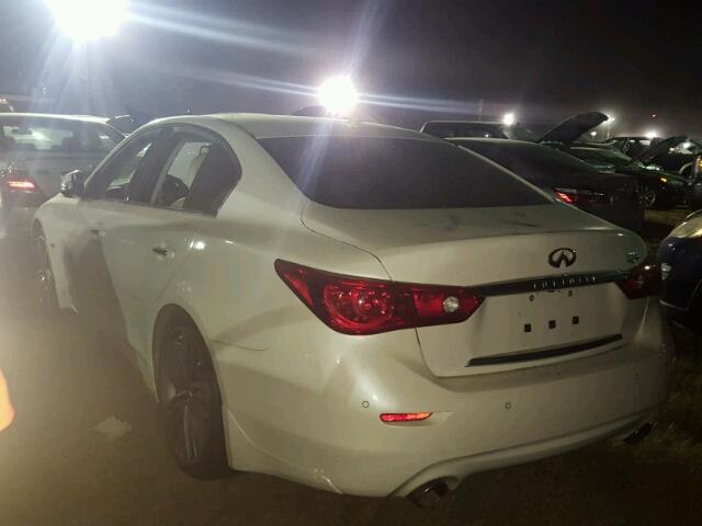 JN1EV7AP9GM303375 - 2016 INFINITI Q50 WHITE photo 3