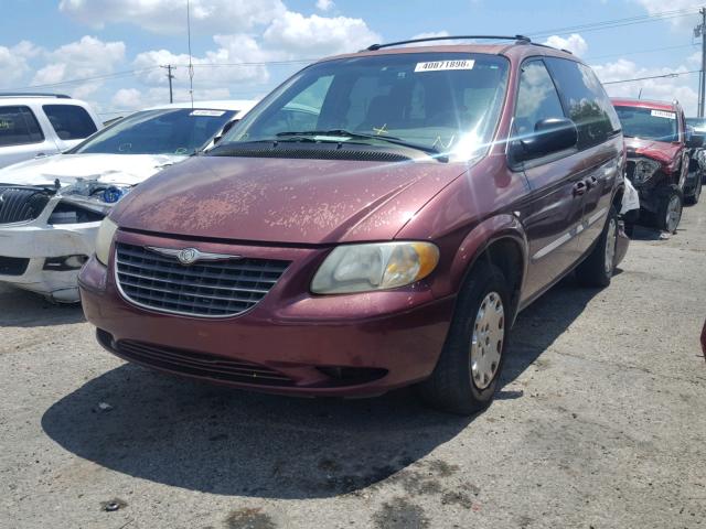 1C4GJ25B03B115983 - 2003 CHRYSLER VOYAGER MAROON photo 2