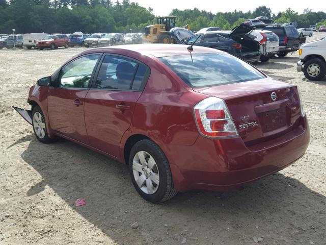 3N1AB61E18L707413 - 2008 NISSAN SENTRA 2.0 MAROON photo 3