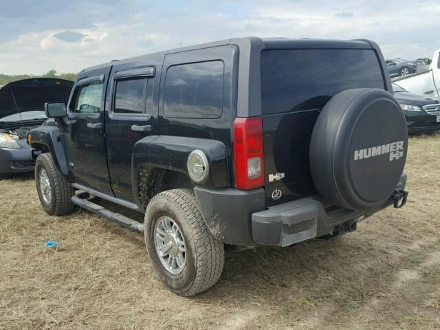 5GTDN13E778195230 - 2007 HUMMER H3 BLACK photo 3