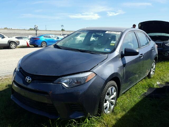 5YFBURHE0GP564006 - 2016 TOYOTA COROLLA BLUE photo 2