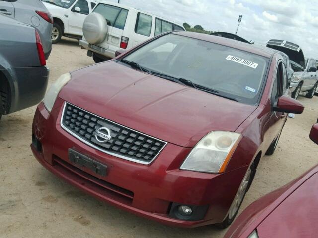 3N1AB61E77L604771 - 2007 NISSAN SENTRA BURGUNDY photo 2