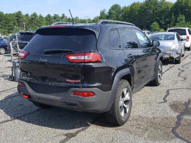 1C4PJMBB2EW310429 - 2014 JEEP CHEROKEE T BLACK photo 4