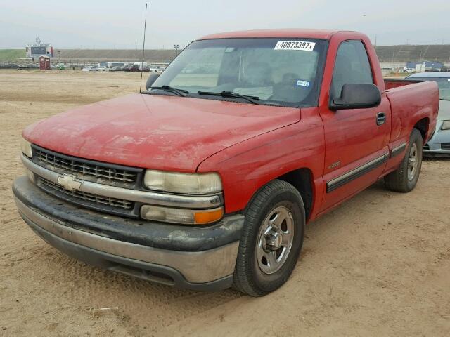 1GCEC14W51Z193793 - 2001 CHEVROLET SILVERADO RED photo 2